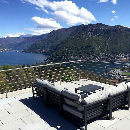 Penthouse - Villa Cardano Como Bagian luar foto