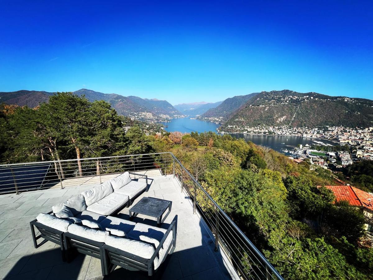 Penthouse - Villa Cardano Como Bagian luar foto