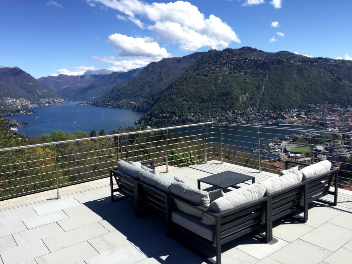 Penthouse - Villa Cardano Como Bagian luar foto