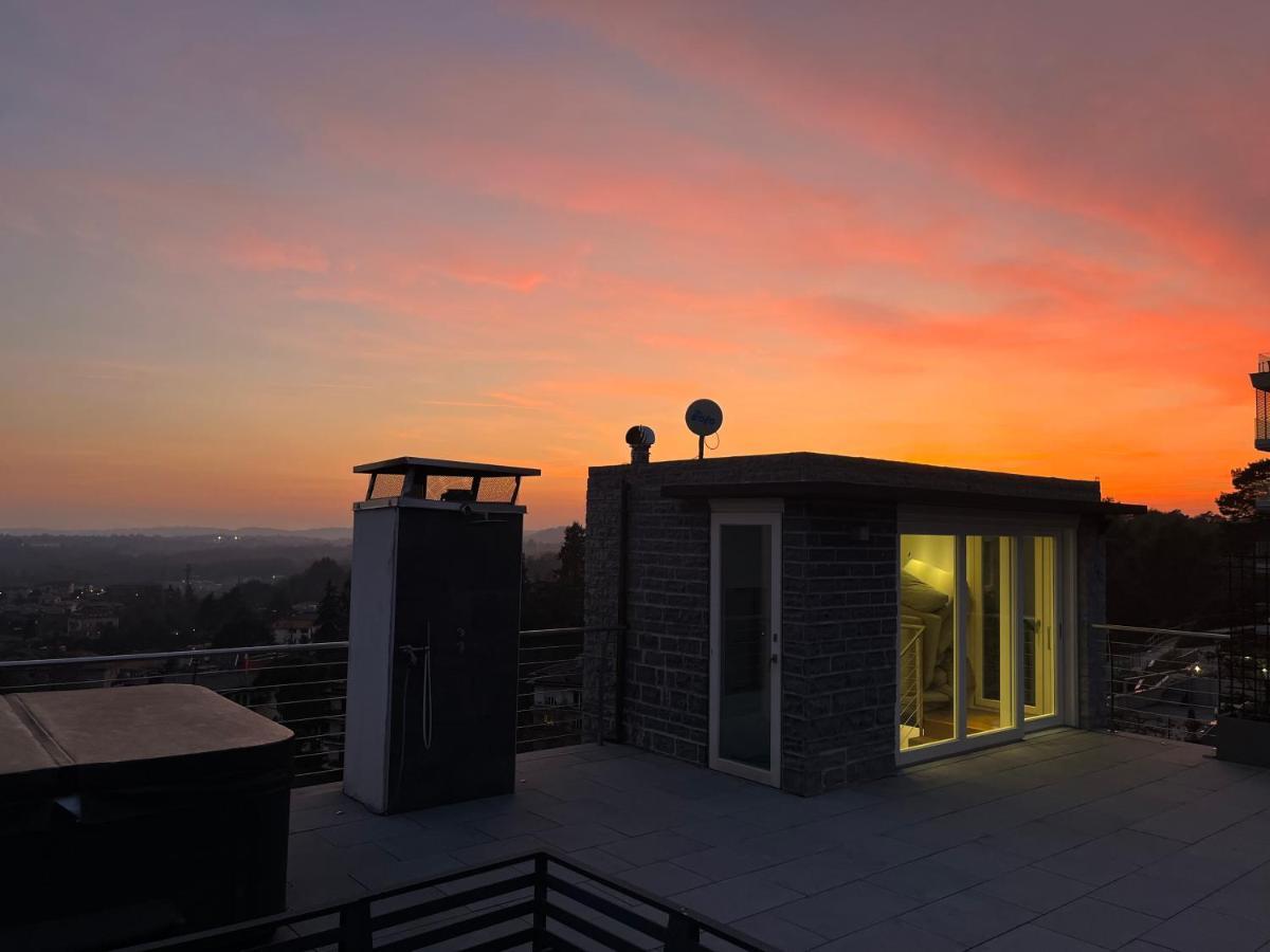 Penthouse - Villa Cardano Como Bagian luar foto