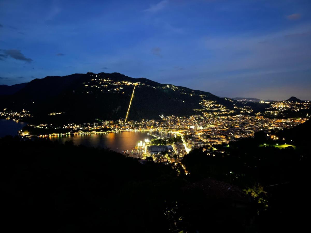 Penthouse - Villa Cardano Como Bagian luar foto
