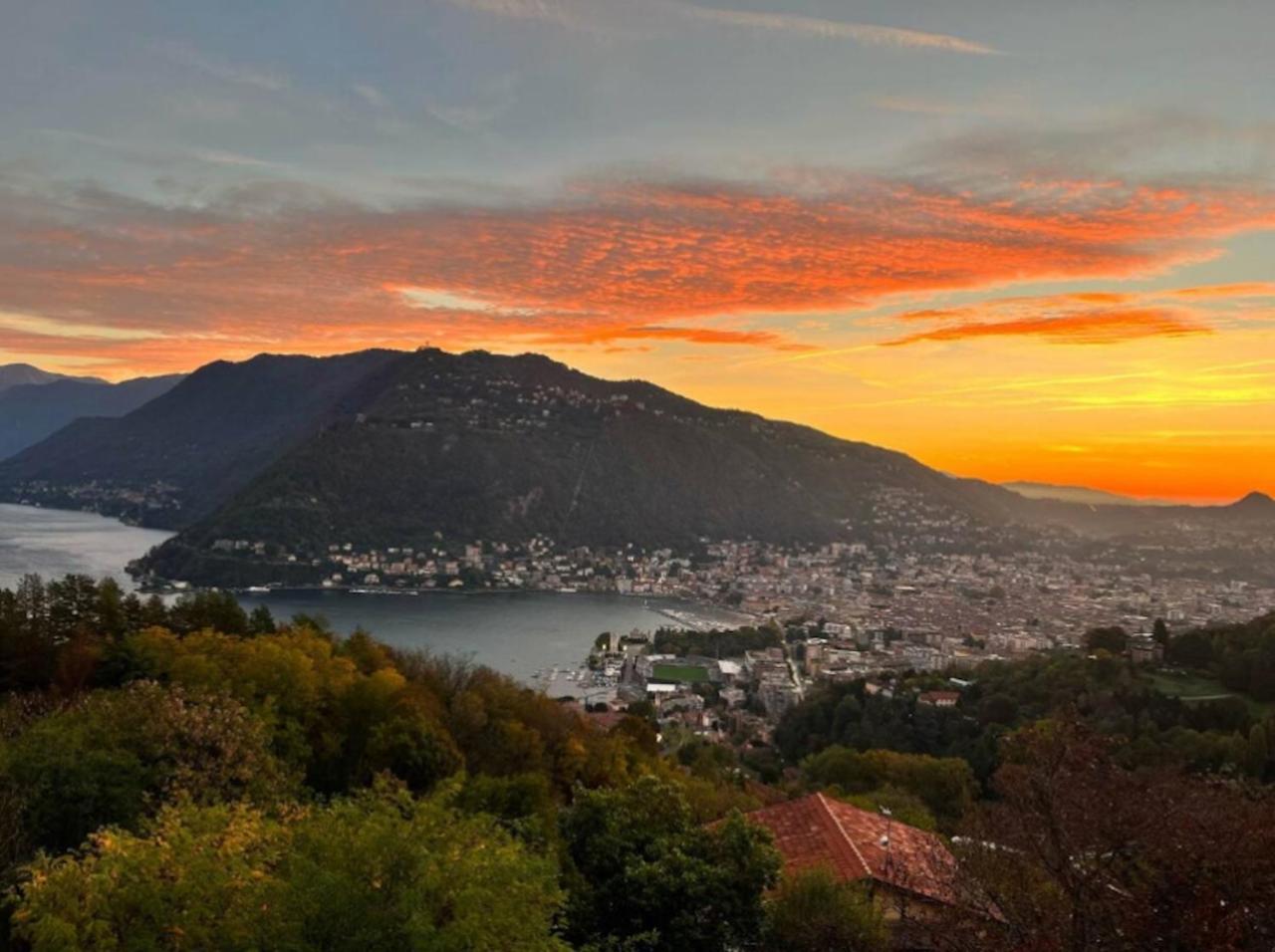 Penthouse - Villa Cardano Como Bagian luar foto
